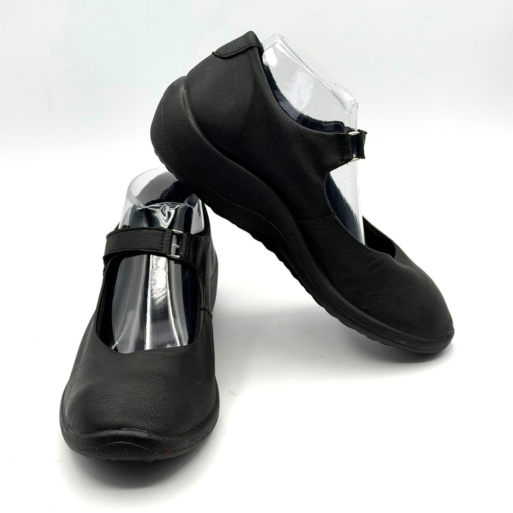 A'RCOPEDICO Thy Mary Jane Ballet Flats Women US 8/8.5 EU 39 Black Lytech Comfort